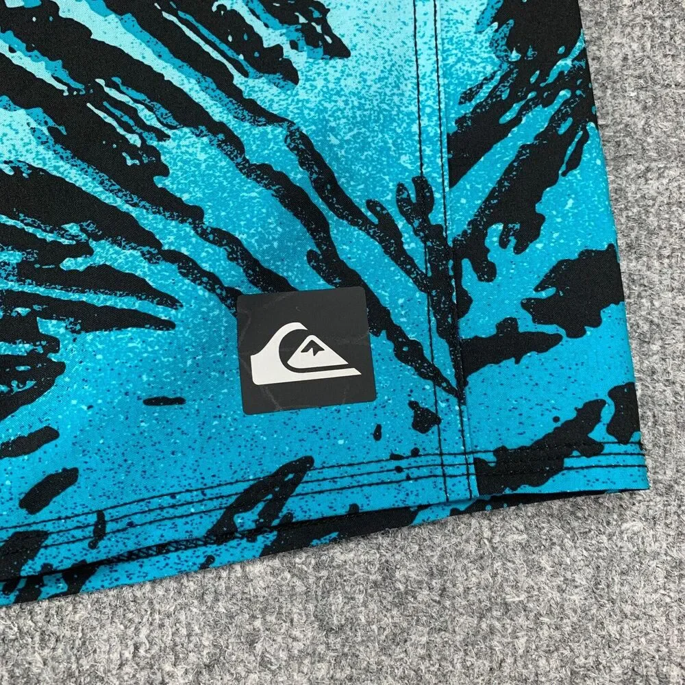 Quiksilver Board Shorts Mens 29 Patterned Drawstring Stretch Mid Rise Swim Wear